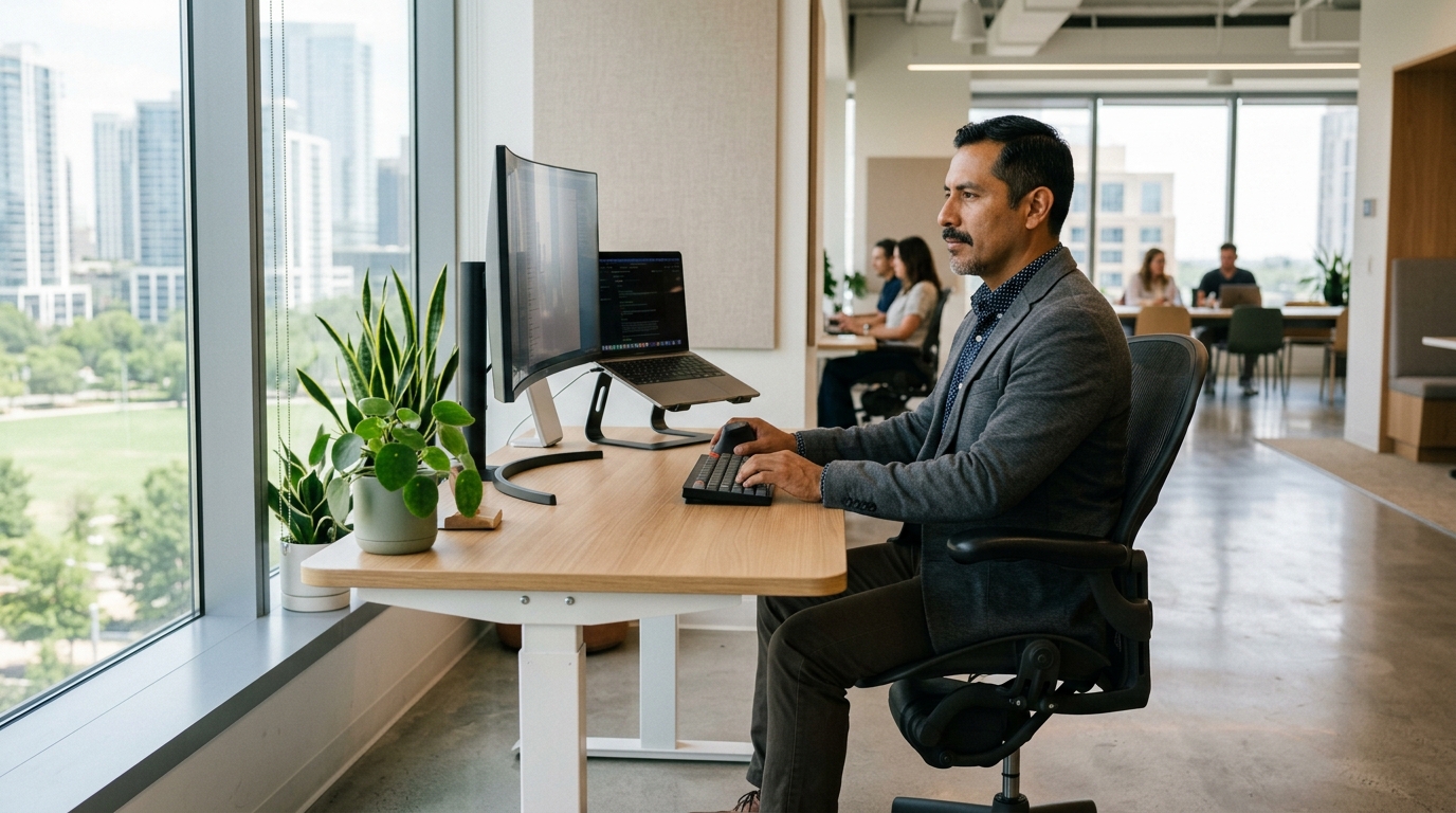 Ergonomía de oficina y postura pélvica